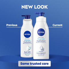 NIVEA product label closeup highlighting key ingredients and directions