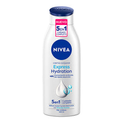 NIVEA front packaging showing 400 ml and quick hydration benefit