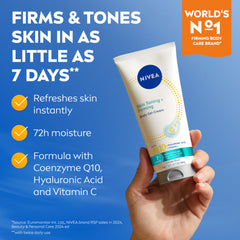 NIVEA gel-cream squeezed from tube showing smooth dispensing for easy application