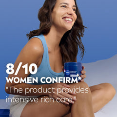 NIVEA ingredients display with hyaluronic acid and almond oil benefits