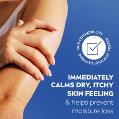 NIVEA applied to hands demonstrating immediate relief and softer skin benefit