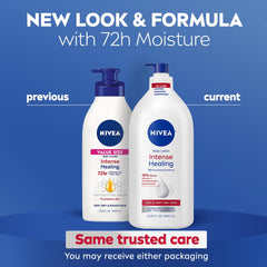 NIVEA pump dispensing lotion showcasing quick, mess-free application benefit