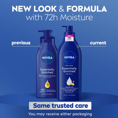 NIVEA lotion texture close-up, creamy hydration visible for dry skin relief