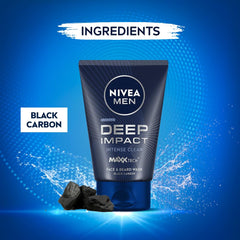 NIVEA Men back label close-up displaying ingredients and usage directions for clarity