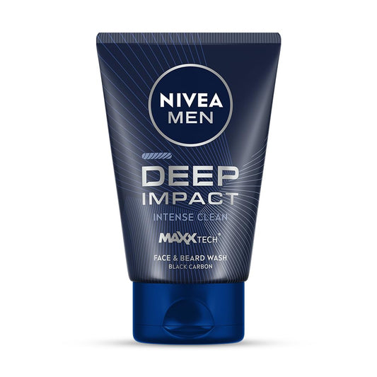 NIVEA Men front tube showing product and branding, clear benefit of deep cleansing