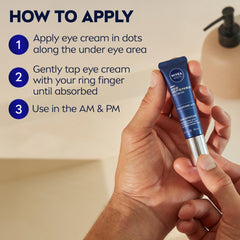 NIVEA MEN ingredient list visual focusing on hyaluronic acid benefit