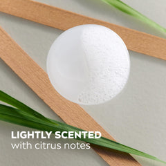 NIVEA MEN creating lather on washcloth demonstrating easy rinse-off