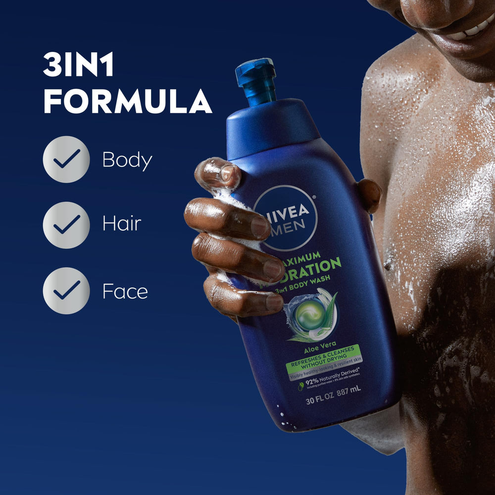 NIVEA MEN creamy foam texture demonstrating hydration benefit