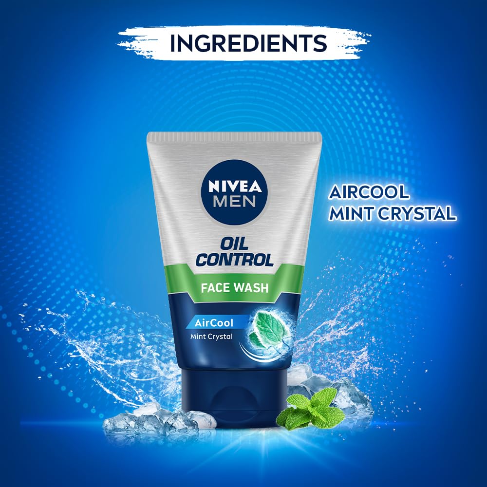 NIVEA Men gel texture close-up demonstrating smooth cleansing feel