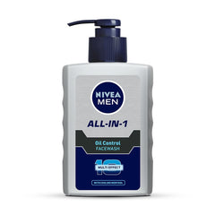 NIVEA men front packshot showing pump and branding for easy use