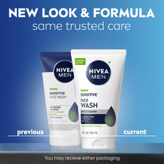 NIVEA MEN back label close-up highlighting ingredients and usage guidance