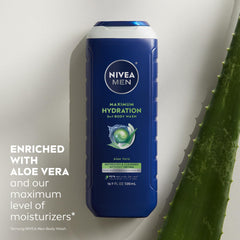 NIVEA MEN in-shower use showing man applying product for efficient grooming