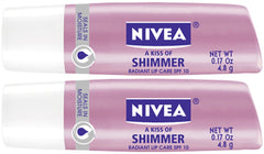 NIVEA pearly shimmer front packaging showing sticks and subtle glow for hydrated lips