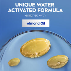 NIVEA lotion dispensing texture to show lightweight spreadability