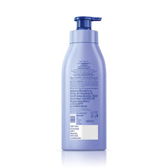 NIVEA lotion spread on hand demonstrating non-greasy finish and comfortable wear benefit