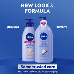 NIVEA creamy lotion texture close-up demonstrating fast absorption