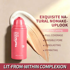 NIZENTA application on hand demonstrating colour change and real-time color match benefit