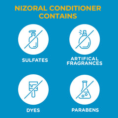 Nizoral conditioner applied in shower illustrating easy post-shampoo use