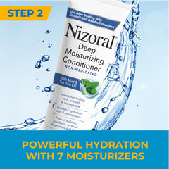 Nizoral bundle staged in bathroom for easy twice-weekly routine and convenience