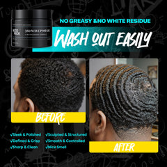 NIZORICK applying with wave brush showing brushability to form waves