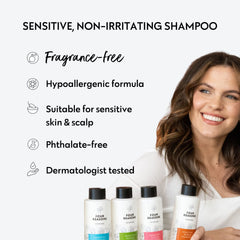 No Nothing bottle in hand displaying travel-friendly 2 fl oz size benefit