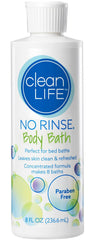 No-Rinse bottle front label showing branding and size for easy identification and trust