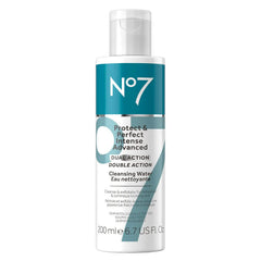 No7 front packaging of cleansing water showing product clarity and convenience