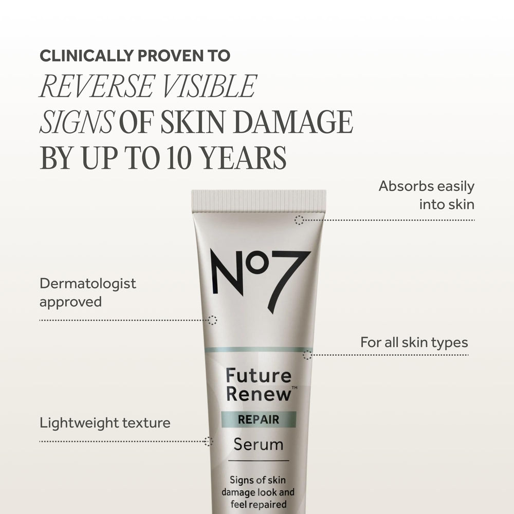 No7 serum applied on hand demonstrating quick absorption benefit