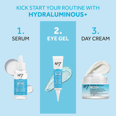 No7 gel on hand demonstrating lightweight feel and quick absorption