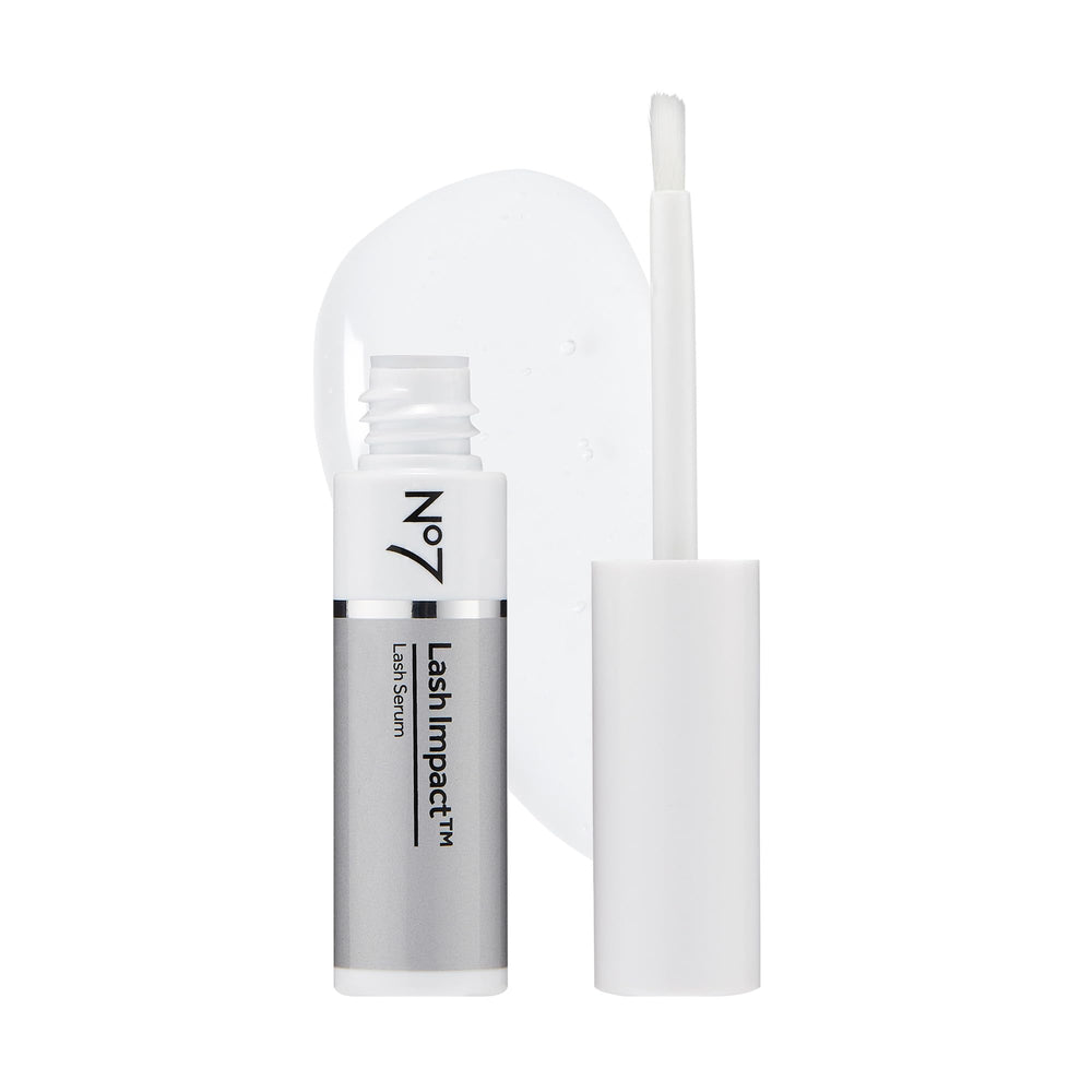 No7 front packaging showing serum tube and benefit of fuller lashes