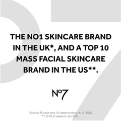 No7 placed on bathroom vanity conveying ritual and routine benefits