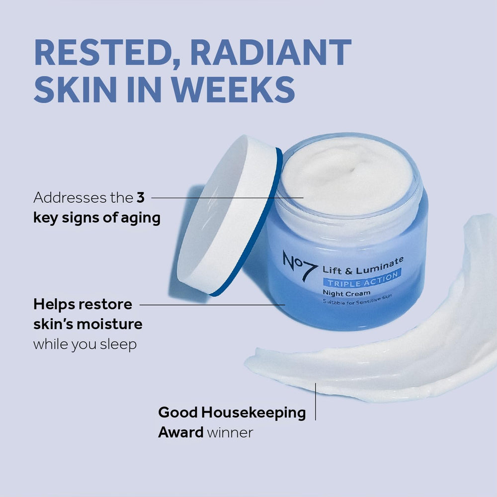 No7 serum texture droplets demonstrating quick-absorbing brightening benefit