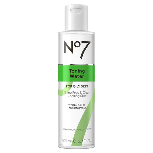 No7 toner front packaging showing bottle and label for clean presentation