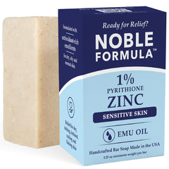 Noble Formula front packaging showing soap bar and label benefits