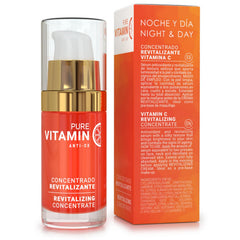 Noche Y Dia bottle on bathroom shelf suggesting daily routine benefit