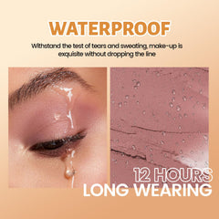 Noerrors model applying eyeshadow stick demonstrating easy blend and quick touch-up benefit