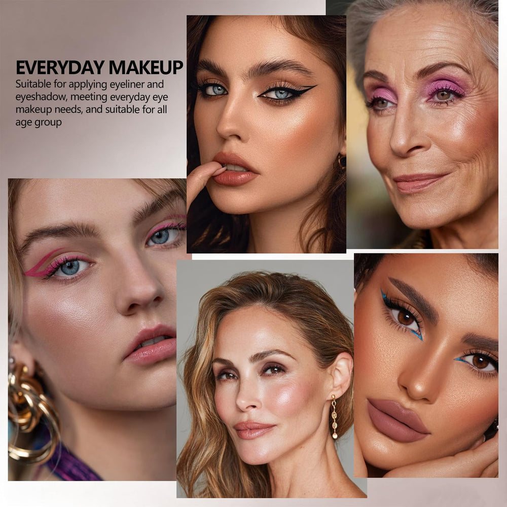 Noerrors application on eye demonstrating a crisp winged liner for long-wearing definition