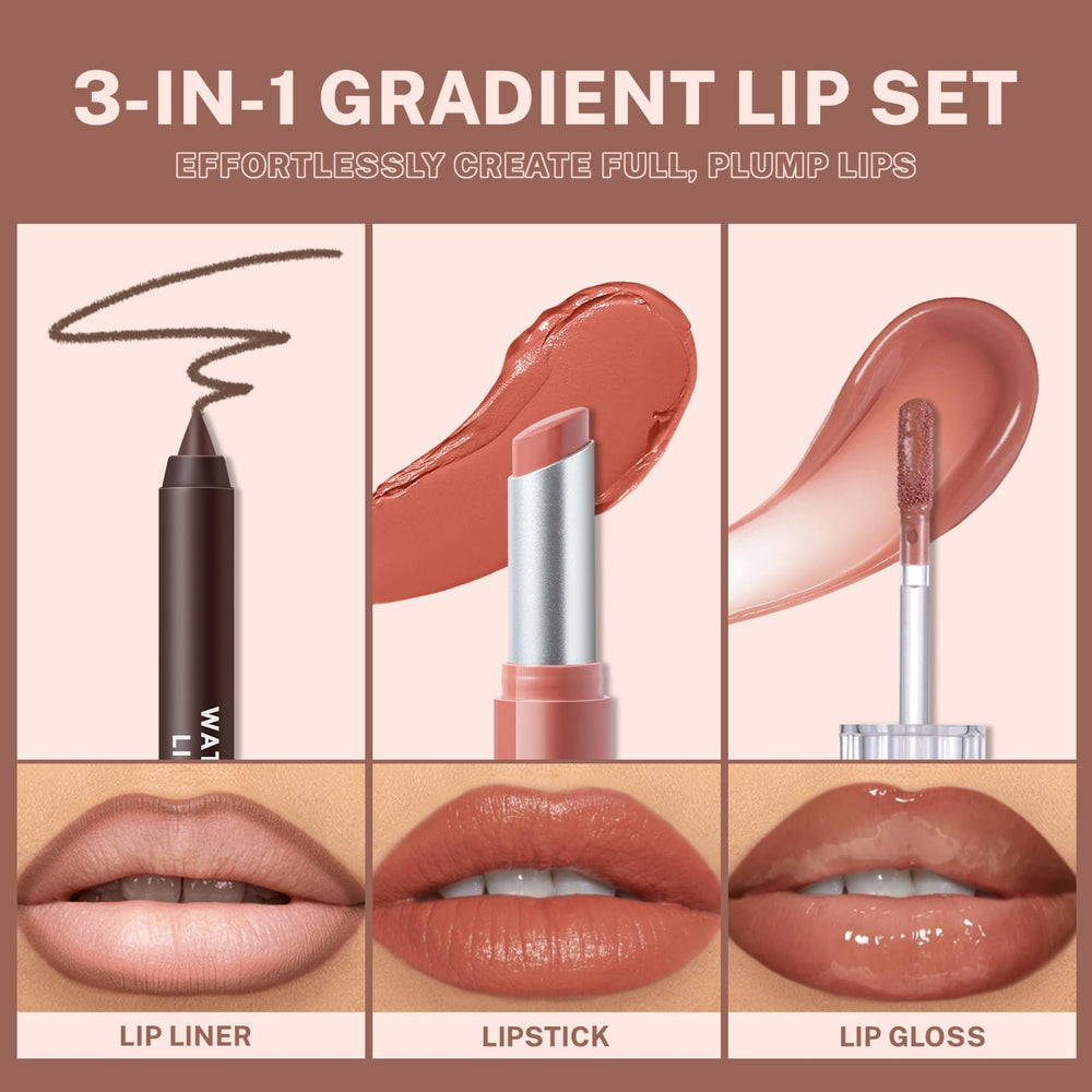Noerrors before-and-after lip application showing contour and fullness benefit