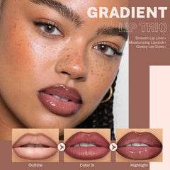 Noerrors brown lip liner close-up for precise definition benefit