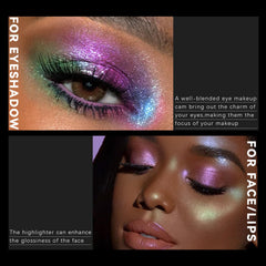 Noerrors on-model eye showing blue-pink shift and dramatic visual impact