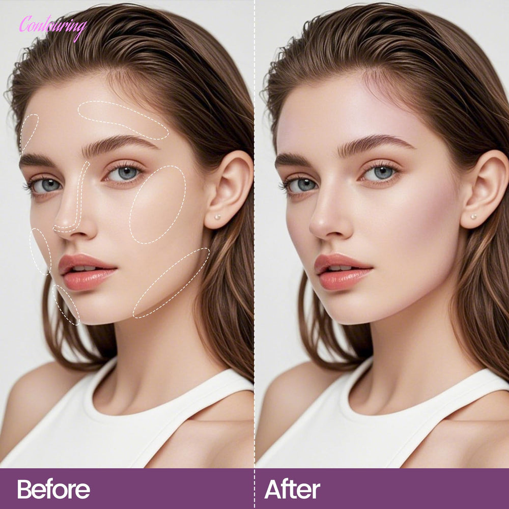 Noerrors collarbone application showing multiuse sculpting and natural definition benefit