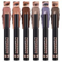 Noerrors front packaging showing six matte neutral eyeshadow sticks, convenient gift-ready