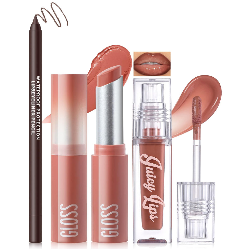 Noerrors front packaging of lip combo set showing trio and benefits