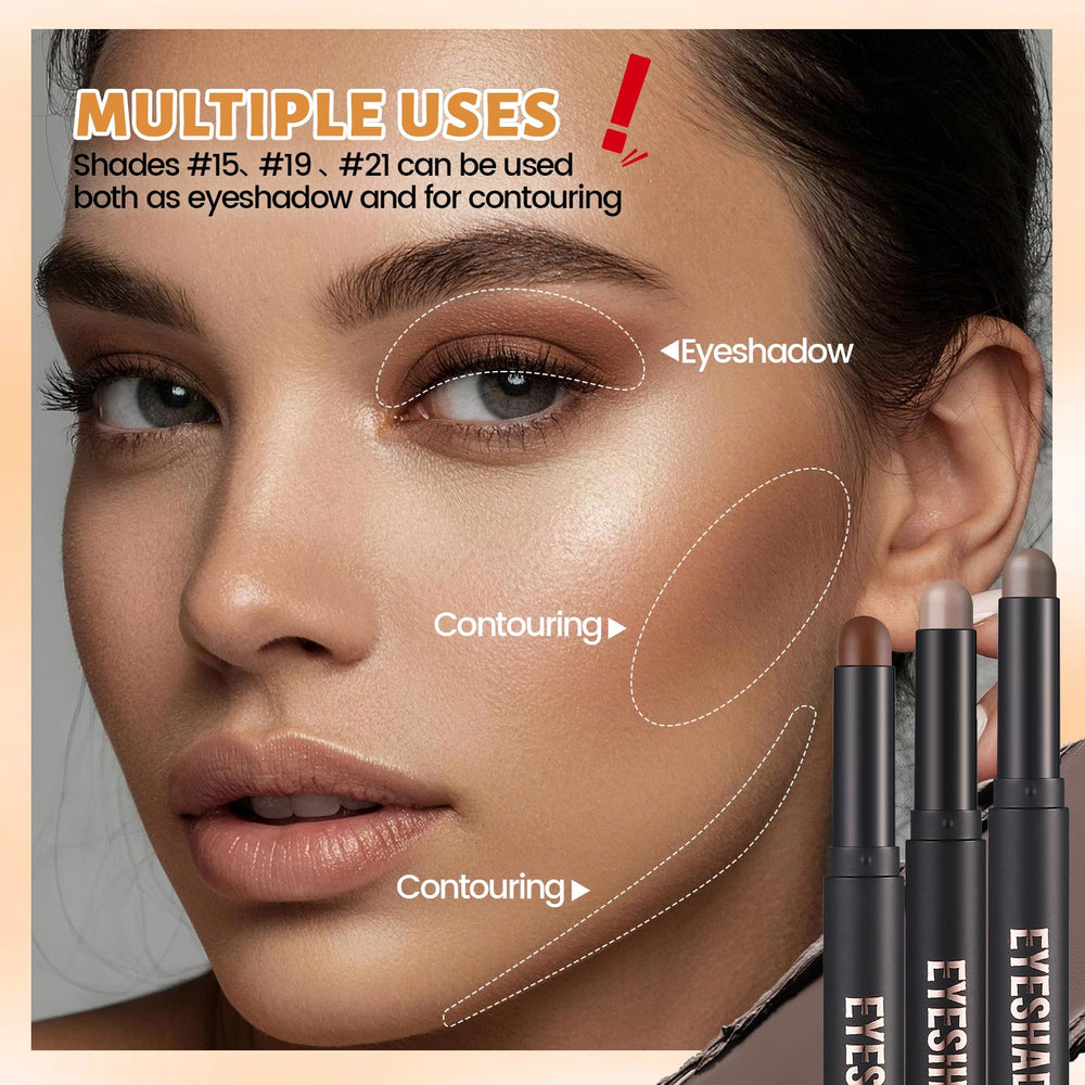 Noerrors label and shade names on the packaging clarifying colors for easy selection