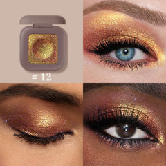 Noerrors close-up gold pan with metallic shimmer illustrating luminous finish