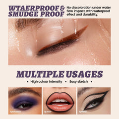 Noerrors pencil tip detail highlighting precise tip for winged eyeliner accuracy