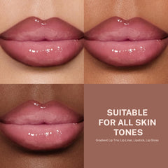 Noerrors plum cherry gloss wand with juicy shine for high-gloss finish