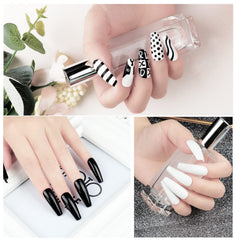 noirwhite brush stroke texture of black gel showing smooth application