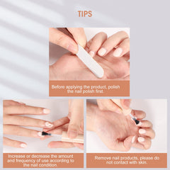 noiunal before and after gel removal showing clean nail surface restoration