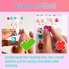 nooepc child hands wearing stickers demonstrating cute finished nails